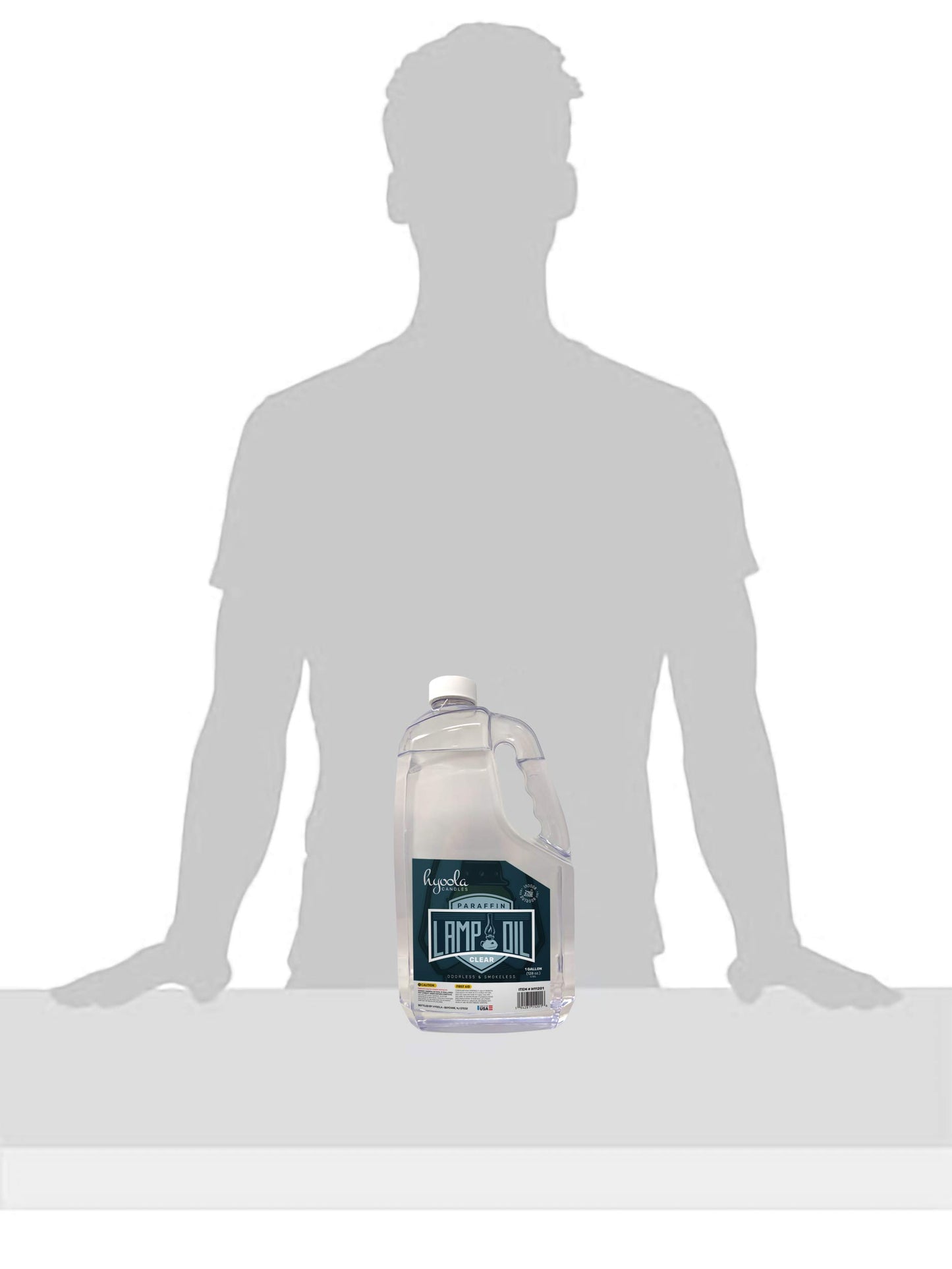 Hyoola Liquid Paraffin Lamp Oil - Clear Smokeless, Odorless, Ultra Clean Burning Fuel for Indoor and Outdoor Use - 1 Gallon