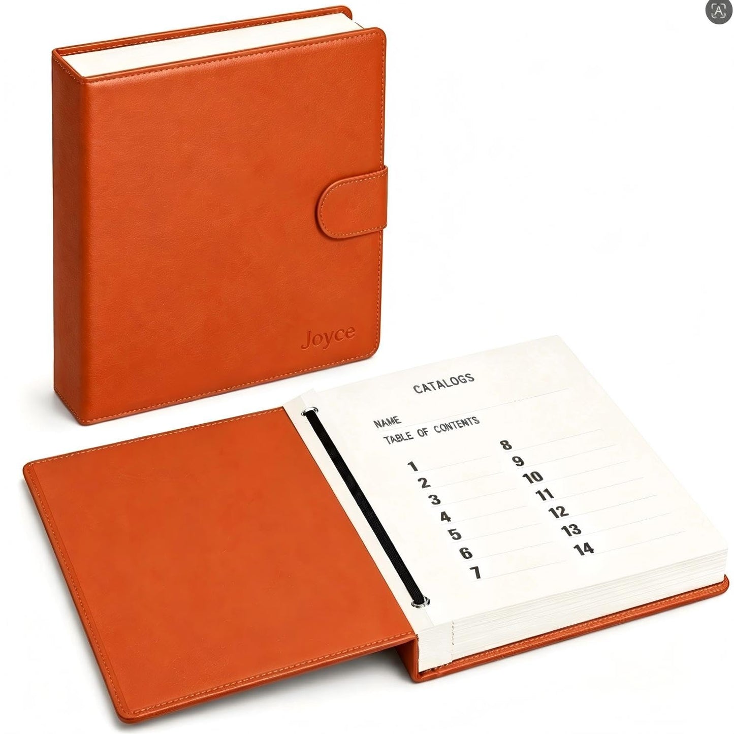 JOYCE Important Document Organizer Binder with Expanding File Folder, Folders with Pockets for Important Papers, Birth Certificates & Letters, Home Files Organization Portfolio Folder (Brown Leather)