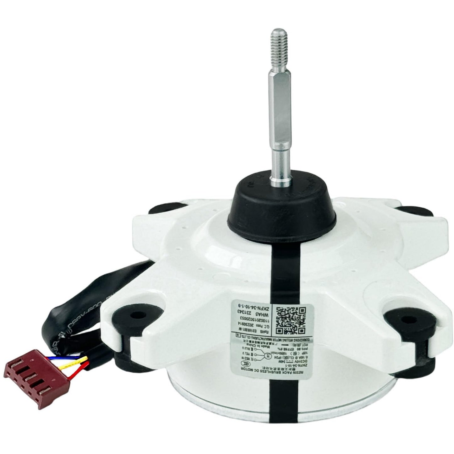 ZKFN-34-10-1 Air Conditioner Control Motor Brushless DC Motor DC310V 34W 0.16A 1000r/min,Variable Frequency air Conditioning External Fan Replacement Parts,Connector: 3-Wire,Rot:CW