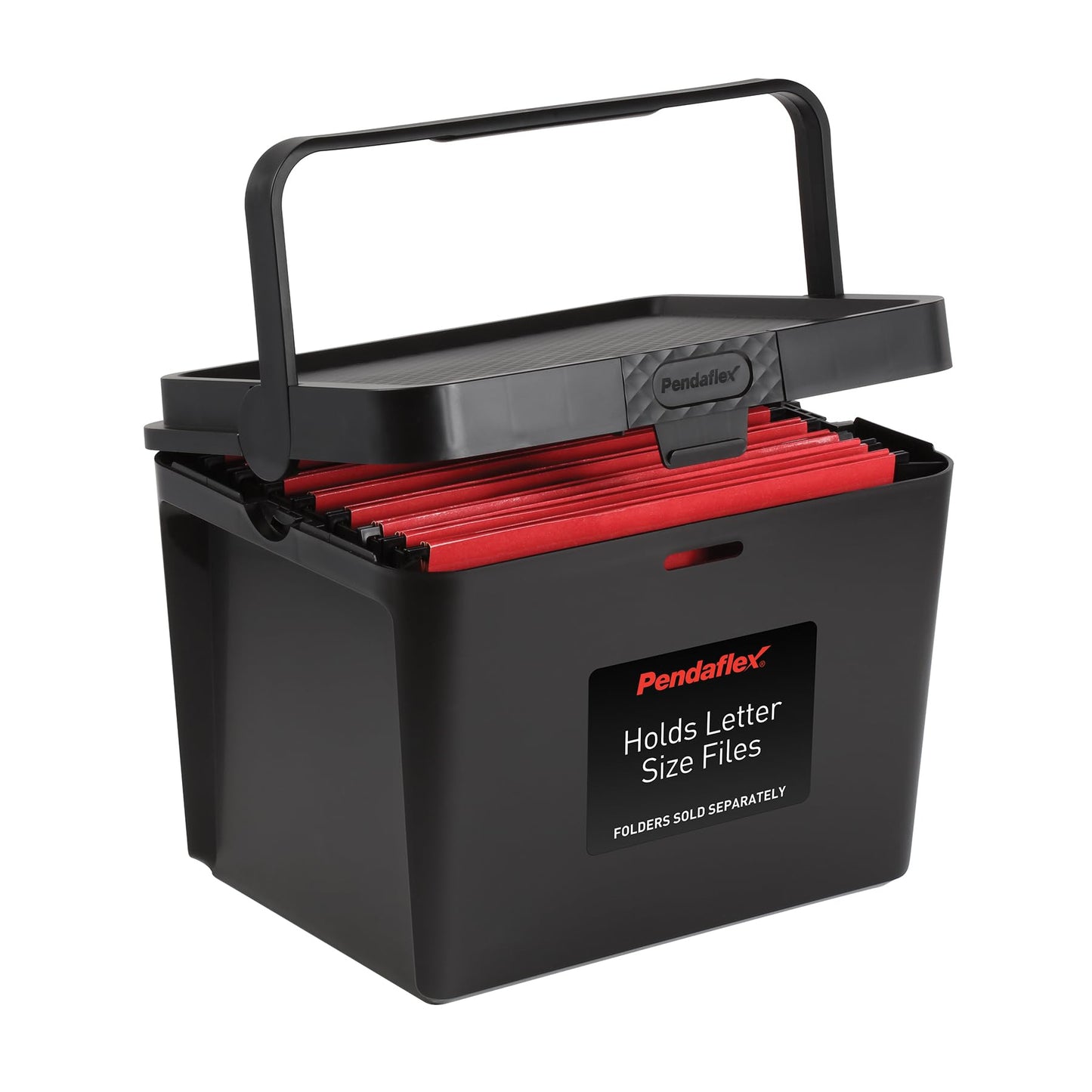 Pendaflex Portable File Box, Letter Size, 14.25" x 9.25" x 11", Black
