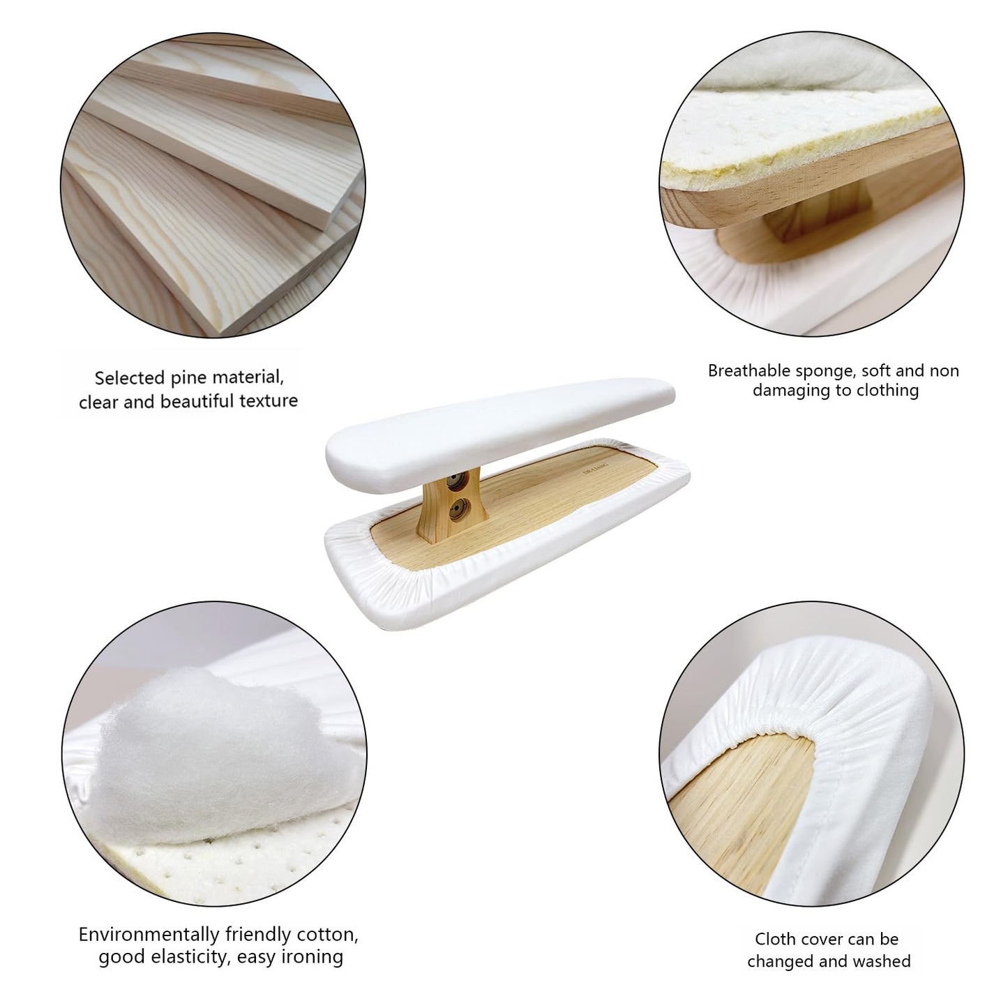 DE-LIANG Chest and Sleeve Ironing Board,Two-Sided Ironing Board Professional Garment Pressing Aide