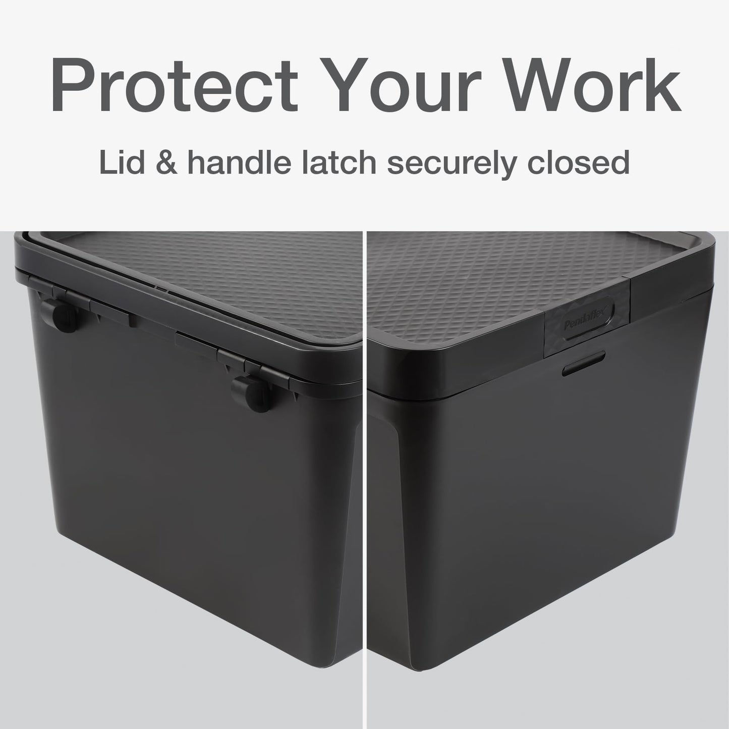 Pendaflex Portable File Box, Letter Size, 14.25" x 9.25" x 11", Black