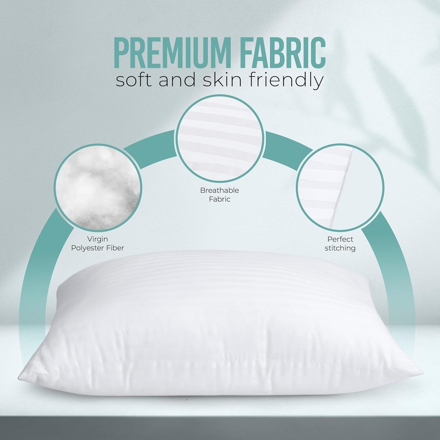 Utopia Bedding Bed Pillows Queen Size Set of 4 (White), Premium Soft Hotel Pillows, Original Down Alternative Filling, Pillow for Sleeping, Cooling Pillow for Back, Stomach and Side Sleeper