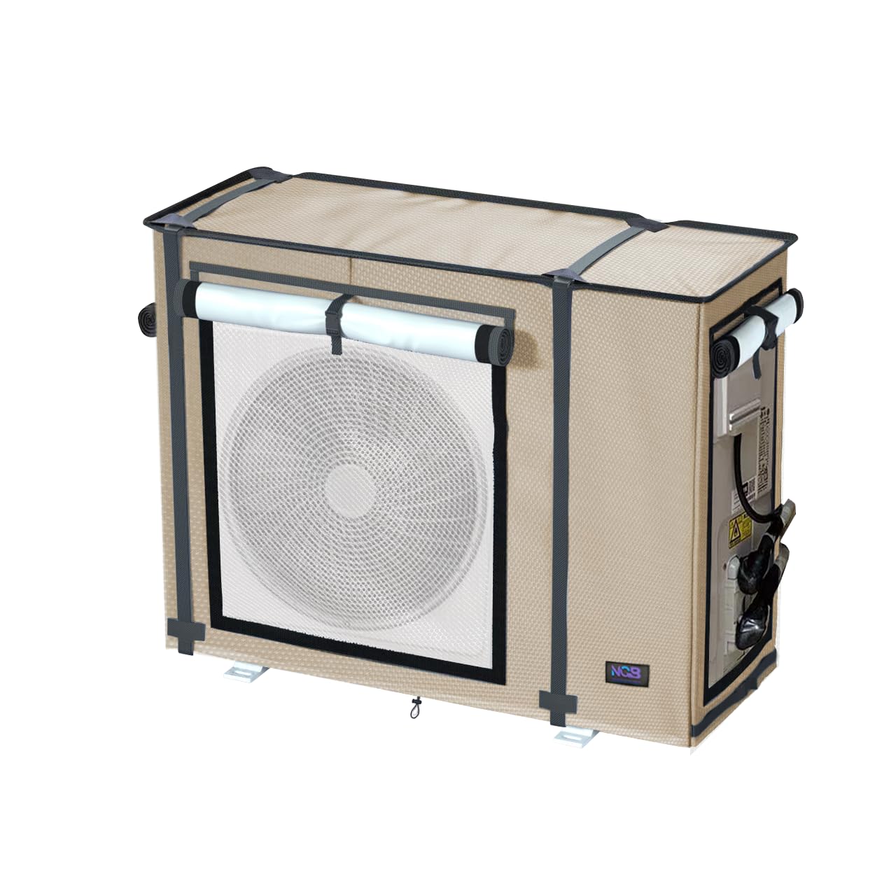 NGB Mini Split Cover for Air Conditioner Outdoor Unit,38.2 "L x17 "W x32.7"H for Ductless Air Conditioning Protected Operation Universal for Mini Split Condenser HVAC Units All Seasons.