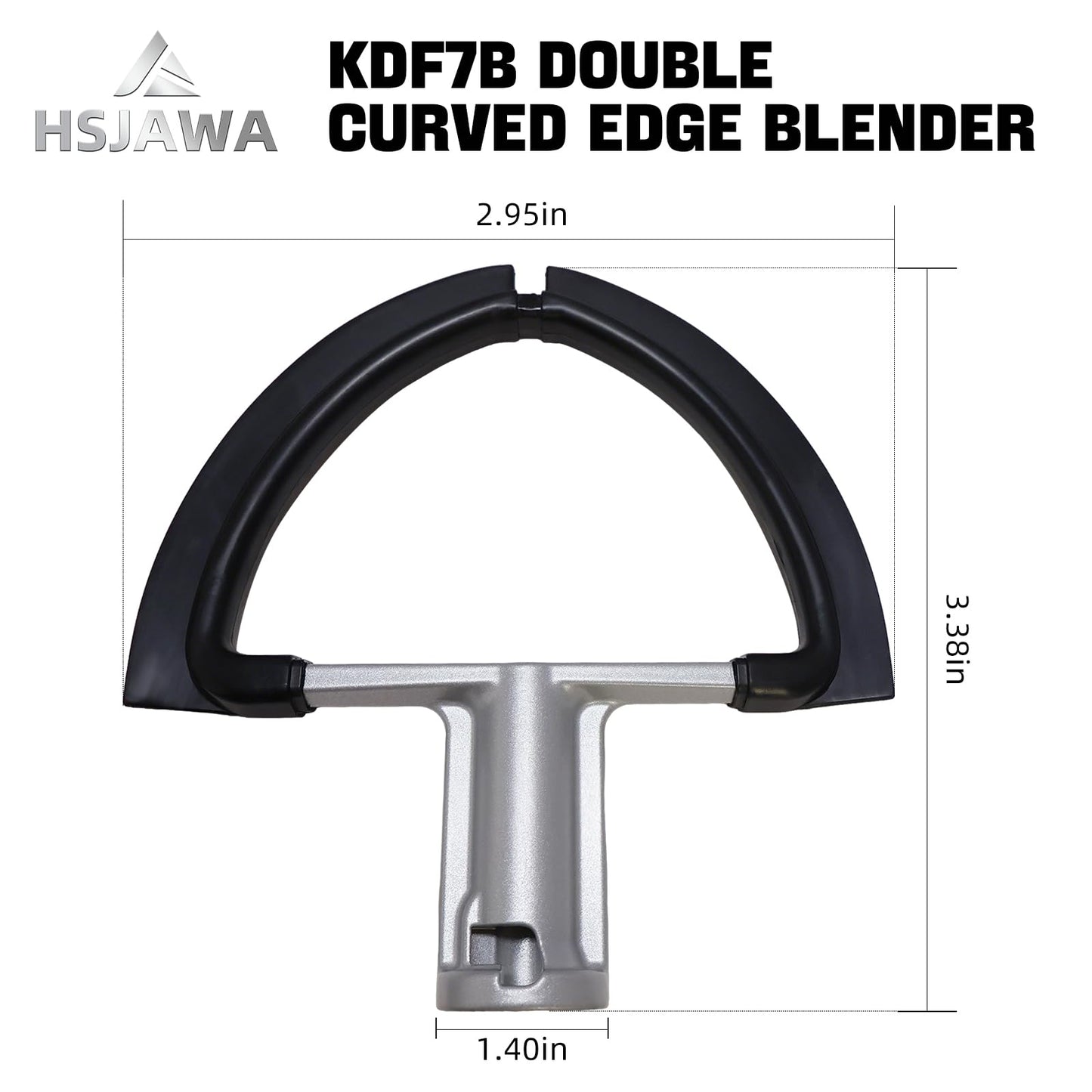 KDF7B Double Flex Edge Beater Compatible with KitchenAid Bowl-Lift Stand Mixers KDF7B Flex Edge