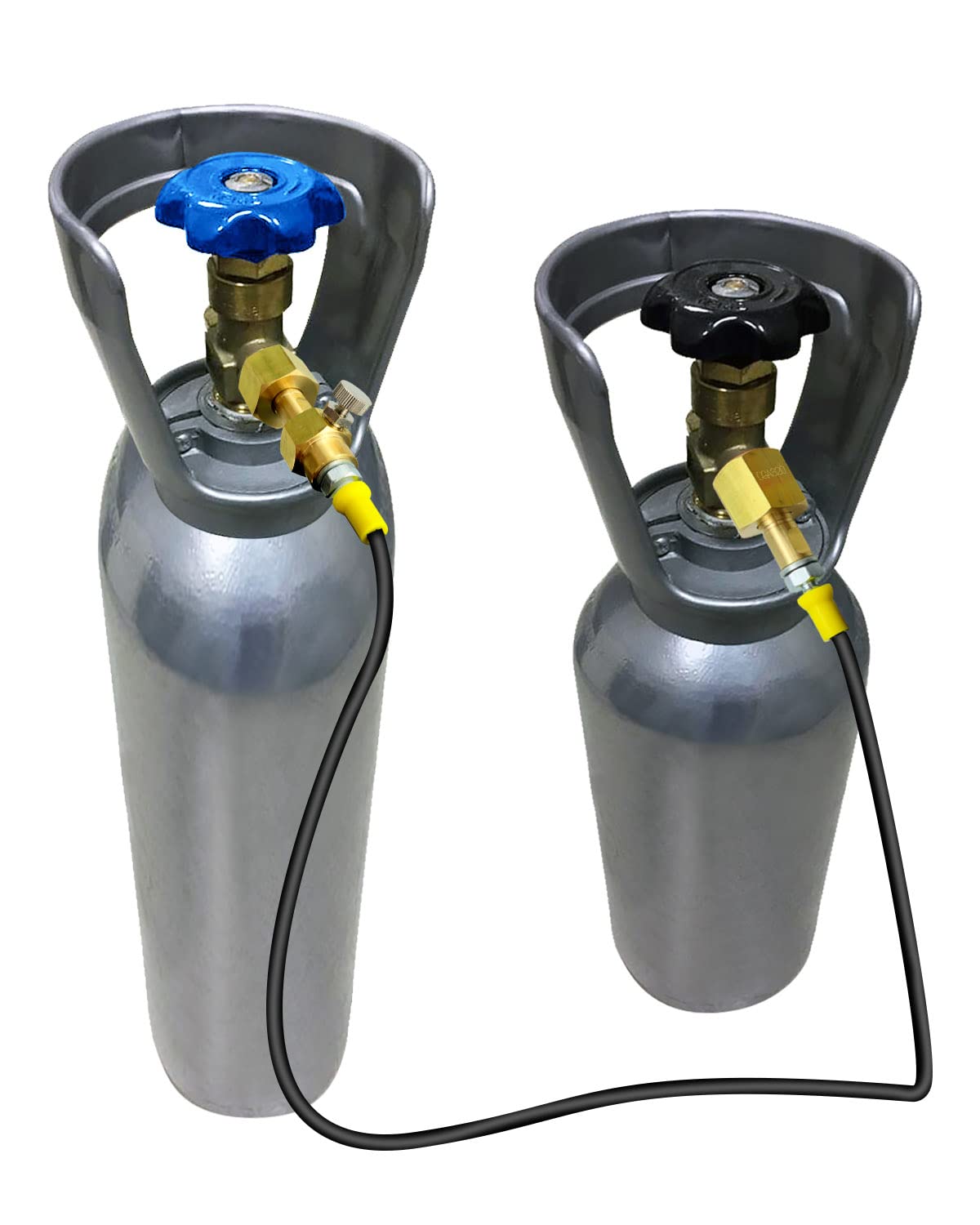 NTSUMI CO2 Tank Filling Station Charging Adapter with 60Inch Hose Fit for Filling Soda Machine CGA320 to CGA320 Threaded CO2 Tank