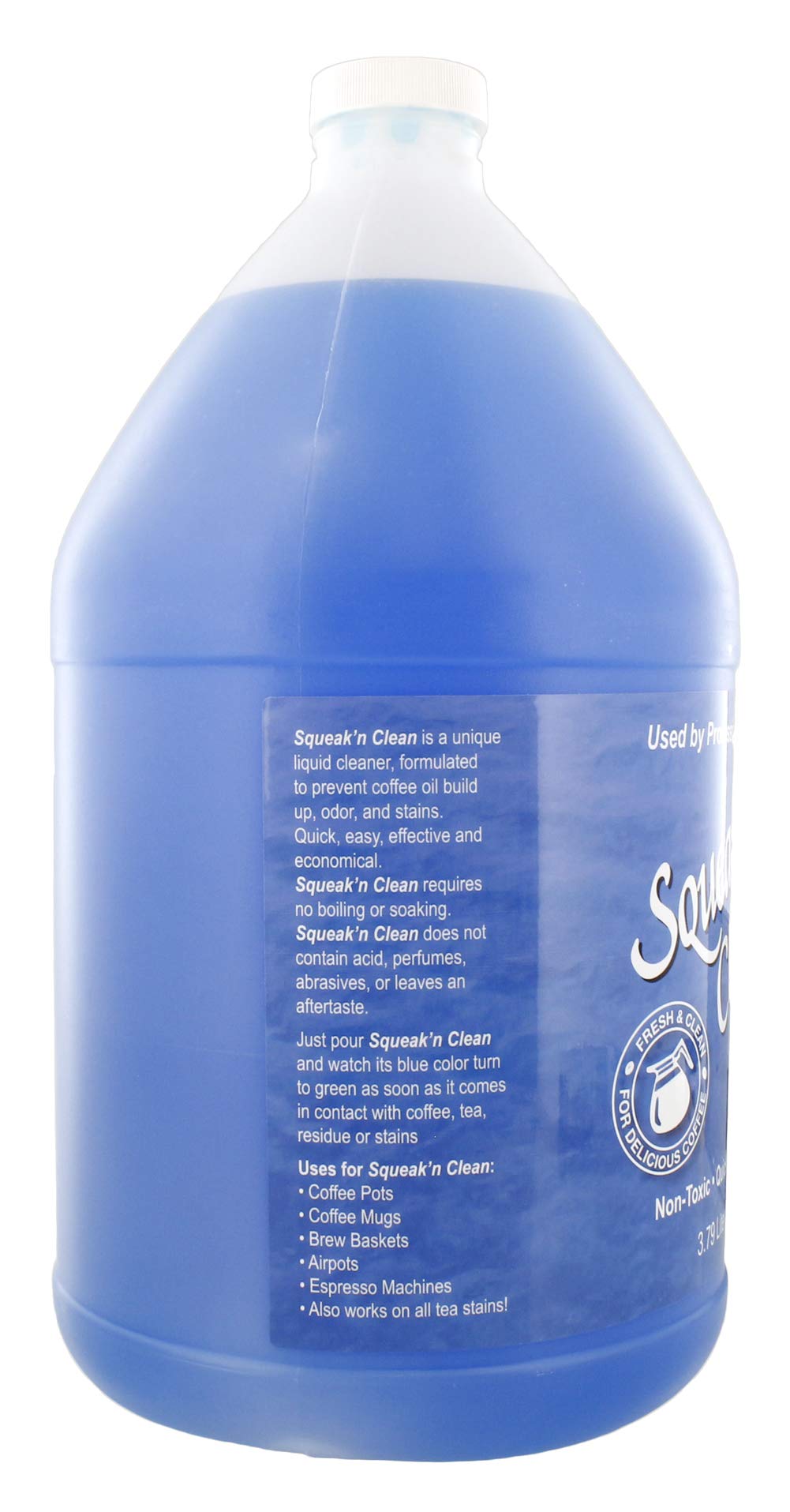 Concentrated Coffee Pot Cleaner/Food and Beverage Stain Remover - Over 20 Uses Per Bottle - Made in the USA, 1 Gallon
