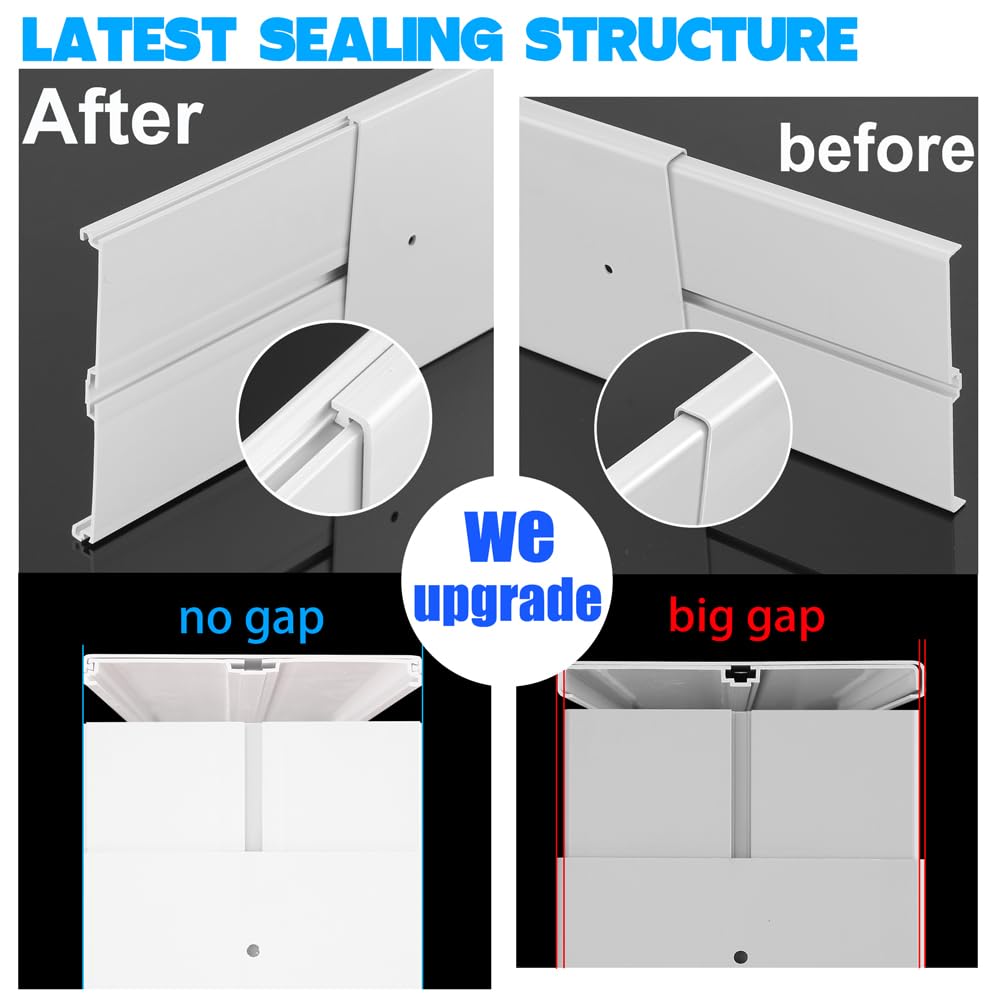 NWESTUN Portable Air Conditioner Sliding Door Vent Kit, 2024 New Upgrade Portable Air Conditioner Window Kit for Sliding Door, Max length 90inches, Ac Vent Kit for Exhaust Hose with 5.9"/15cm Diameter