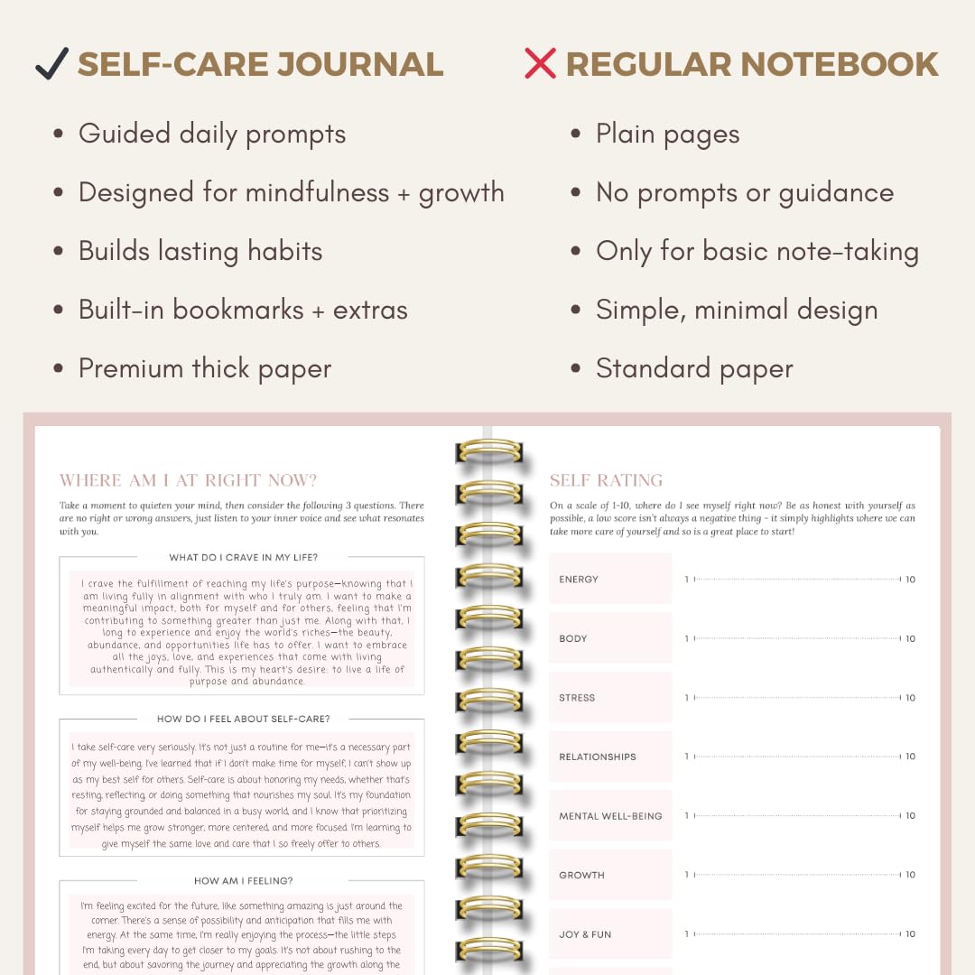 Shine Sparkle Slay Self-Care Journal for Women with Prompts | Guided 90-Day Daily & Weekly Undated Reflection Planner for Mindfulness,Productivity & Personal Development, 8.25 x 5.75 Inches - Yellow
