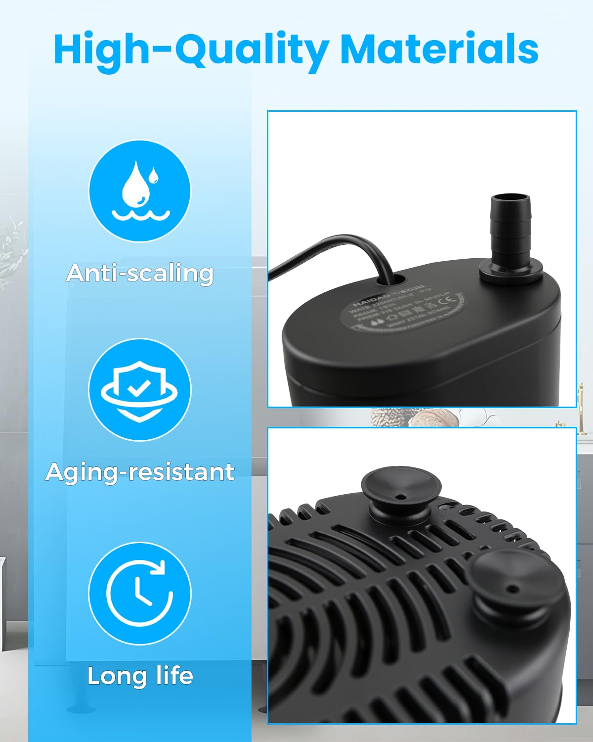 HB-D333 2Wire Submersible Pump Ice Machine/Air Cooler Pump 220V