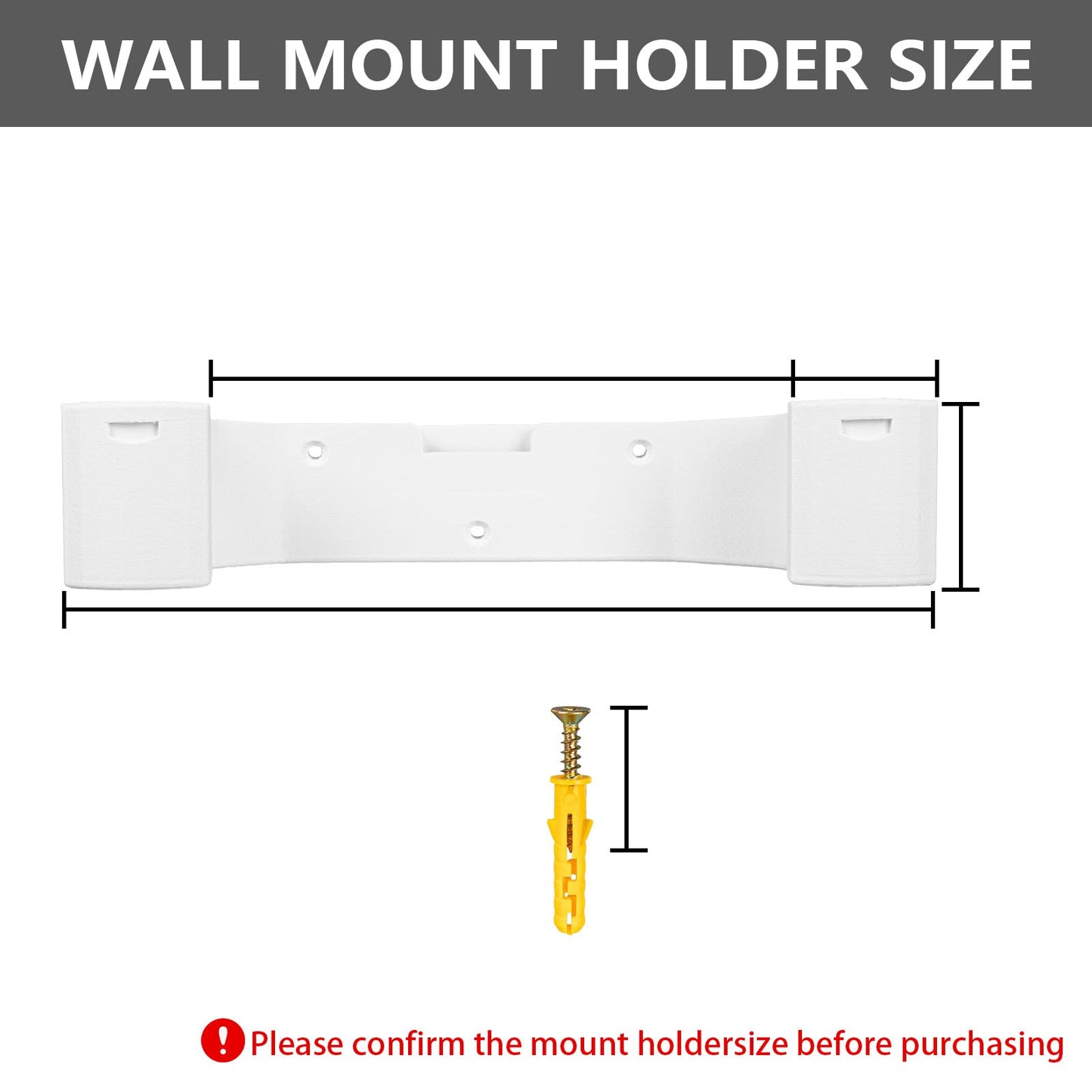 Wall Mount compatible with Shark Vacuum, Storage Bracket with Dual Attachment Holder for Cordless Vacuum Cleaner, Wall Mounted Organizer for Garage and Home