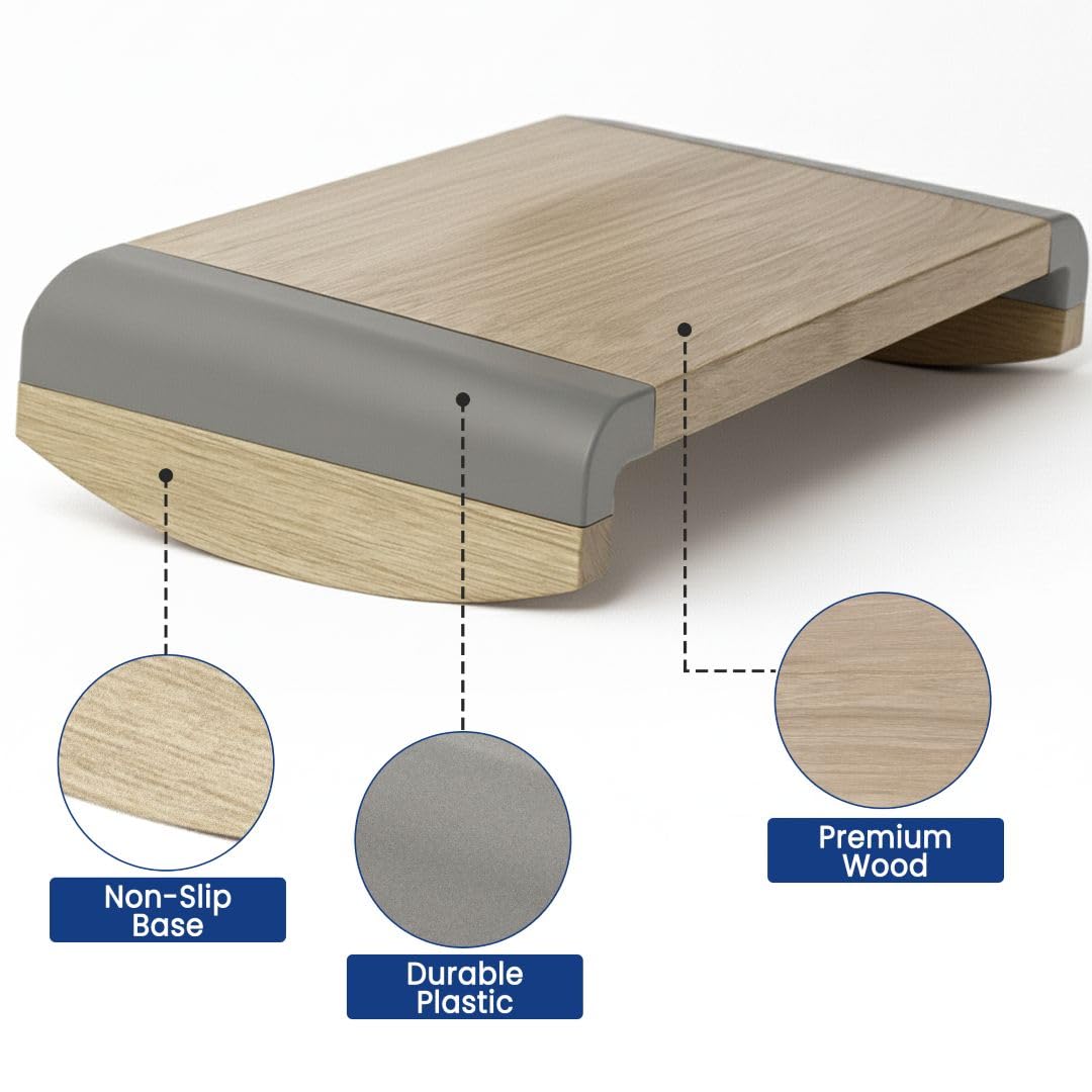 Tiel Ergonomic Foot Rest for Under Desk at Work, Rocking Footrest with Comfort Support, Office Foot Stool for Desk Chair, Leg Rest Stand for Home and Remote Office
