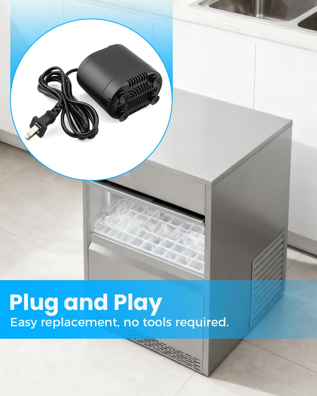 HB-D333 2Wire Submersible Pump Ice Machine/Air Cooler Pump 220V