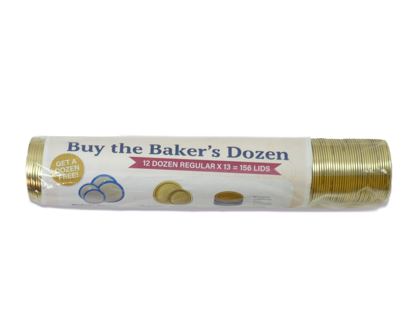 Superb Canning Lids – Regular Mouth Mason Jar Lids – Baker’s Dozen/Bulk Package of 156 Lids – Made in the USA