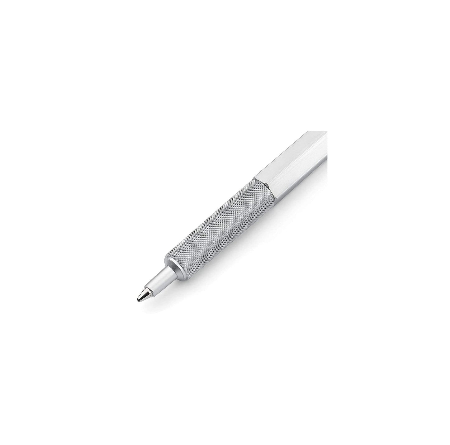 rOtring 600 Ballpoint Pen Medium Point Black Ink Silver Metal Barrel Refillable