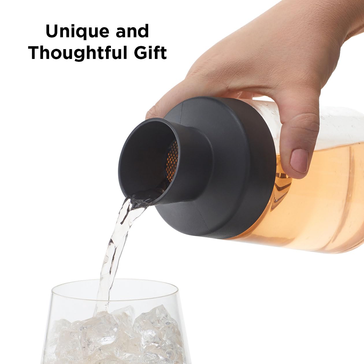 Rabbit Liquor Infusing Decanter | 20 oz Alcohol and Spirits Infuser Kit with Integrated Filter Basket | Perfect for Custom Cocktails and Gifts
