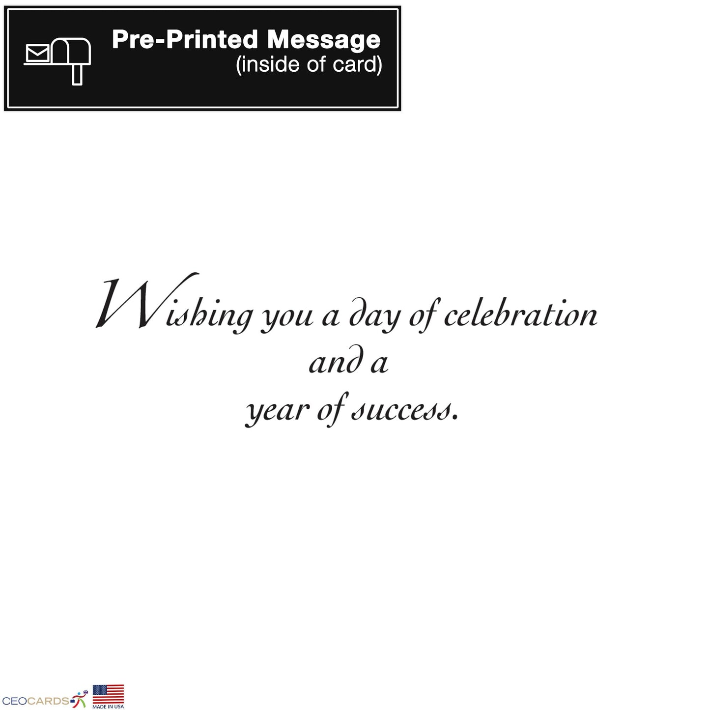 Happy Birthday Cards with Envelopes (Confetti) Bulk 25 Pack of Greeting Cards with Envelopes (5x7 inch - A7) Office, Work, Employees & Clients (B2403) Made in USA