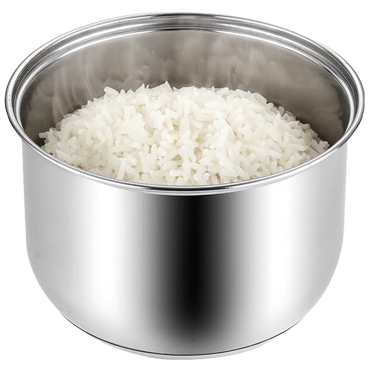 Rice Cooker Replacement Pot, Compatible with Aroma ARC-150SB & ARC-5200SB, Stainless Steel Non-Stick Inner Pot, Durable Design, Even Heating for Perfect Rice