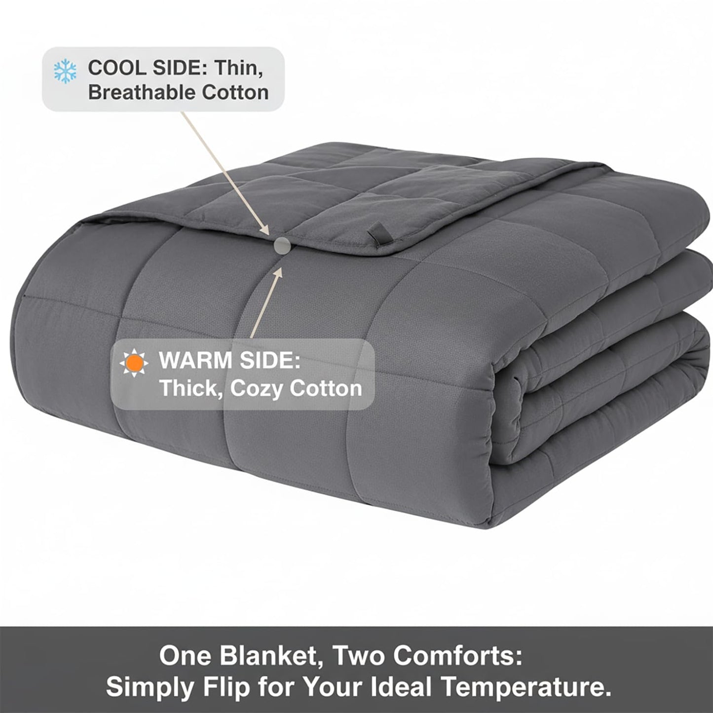 Weighted Blanket 15lbs 60"x80", Weighted Blankets for Adults, Cooling Weighted Blanket for Sleeping, Machine Washable Soft & Breathable All-Season Comfort & Premium Glass Beads(60" x 80" 15 lbs)