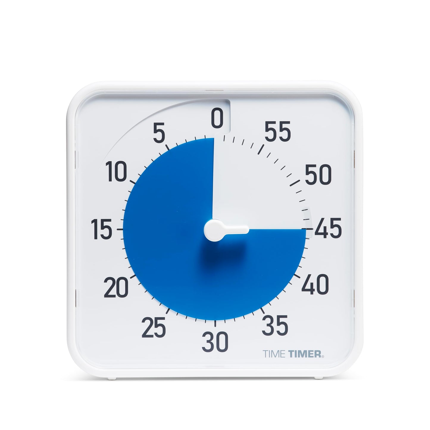 Time Timer Original 8" Visual Countdown Timer – Medium 60-Minute Silent Classroom Visual Timer for SEL, Emotional Regulation, Focus, Calm Transitions, ADHD, Autism – (Blue & White)