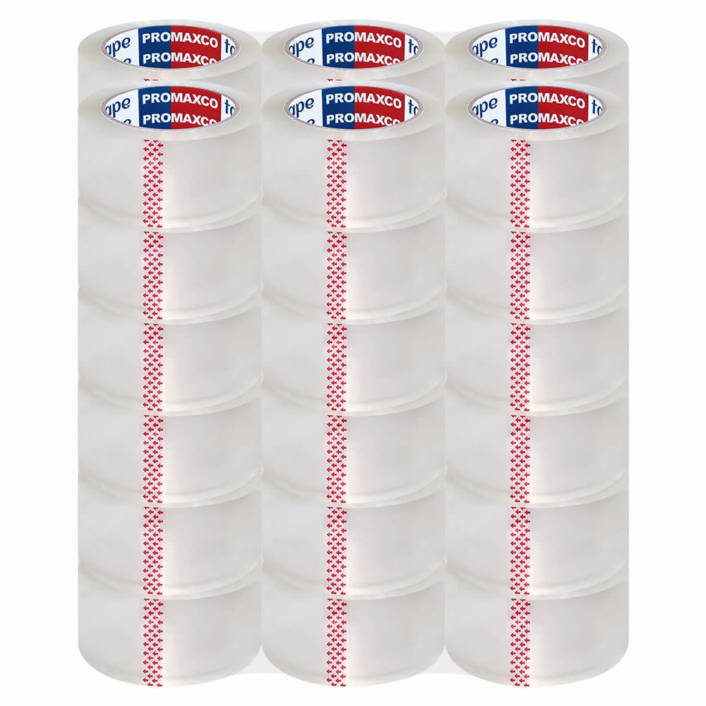 PROMAXCO Heavy Duty Packing Tape 36 Rolls, Total 2340Y, Clear, 2.8 mil, 1.88 inch x 65 Yards, Ultra Strong, Refill for Packaging and Shipping