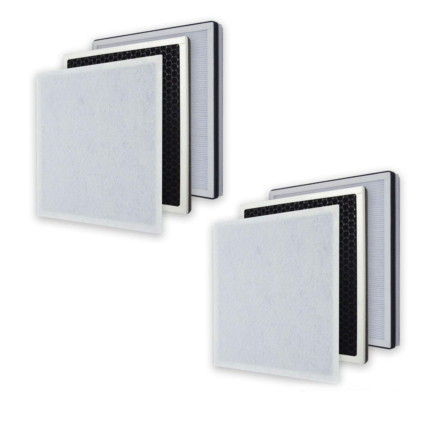PUREBURG Replacement Filter Compatible with InvisiClean Aura IC-5018, Aura II IC-5018 & Sensa IC-5120 Air Purifiers, H13 True HEPA and Activated Carbon Multi-Layer Filtration, Pack of 2