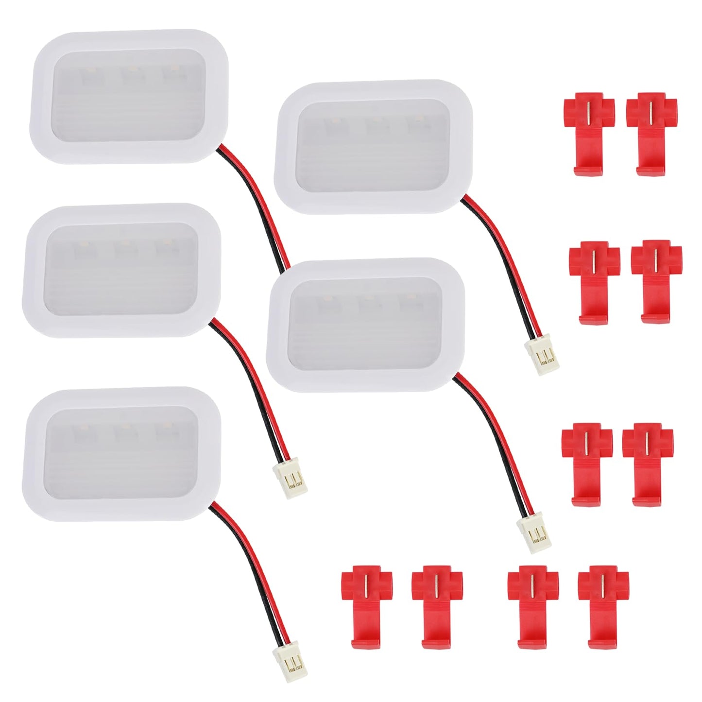 (Five sets of) W11683243 LED Module Service Fits Whirlpool Kenmore Maytag Amana Refrigerators Led Light Module Replacement W10610289 W10660728 W10695459 W10843353 W10843846