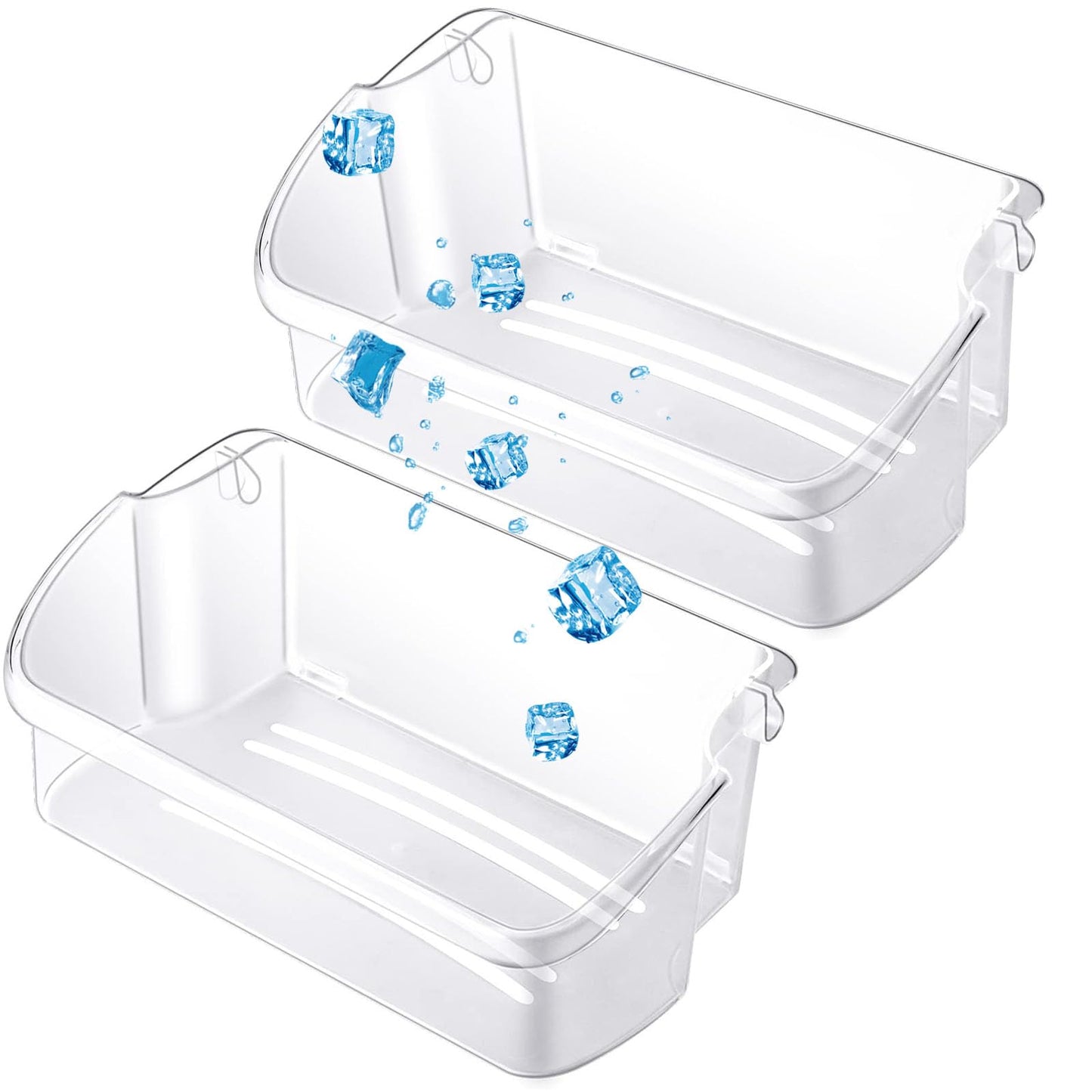 [2 PACK] UPGRADED 240324502 Door Bin Shelf Compatible with Frigidaire, Kenmore, Crosley Refrigerator, Replace 844402, 240430303, 241808203, 241808226