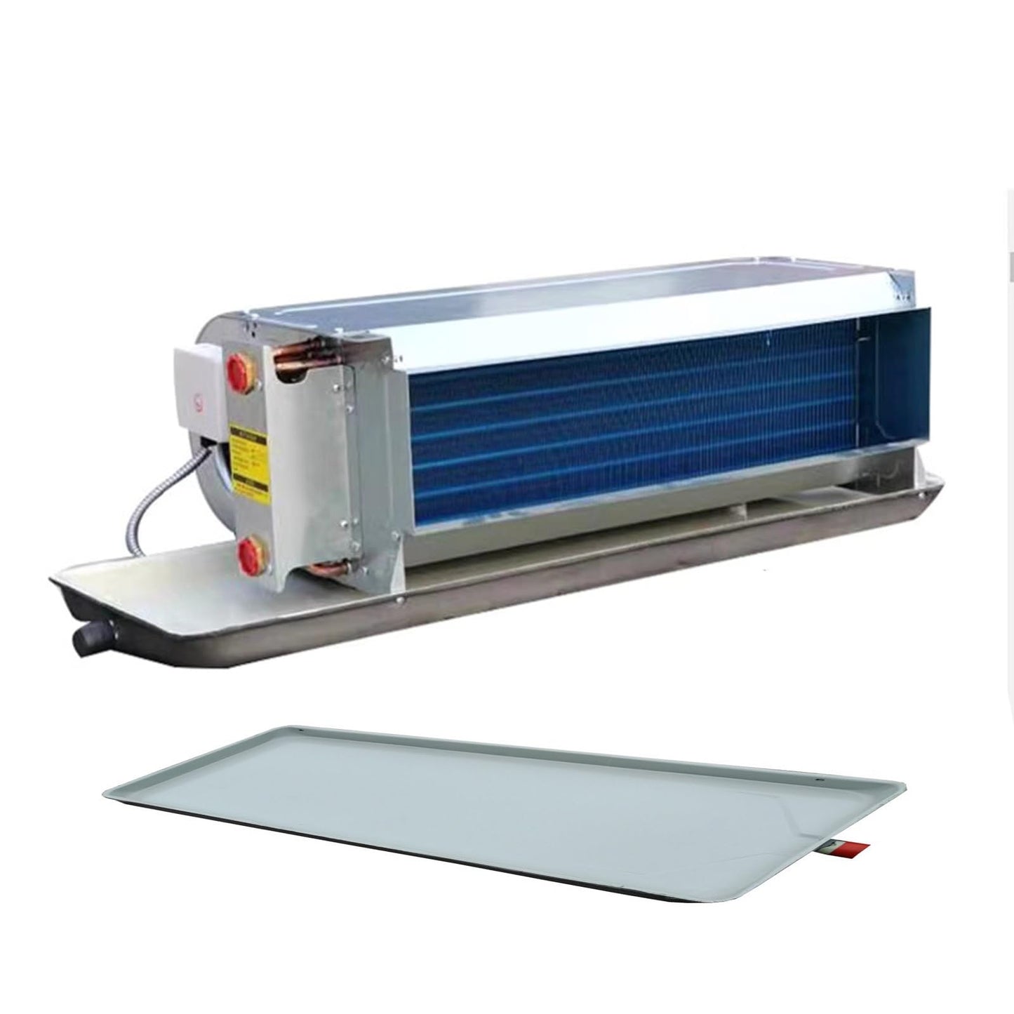 Altovexis Air Conditioner Drip Pan with Flexible Hose Portable Ac Condensate Water Catcher HVAC Collection and Drainage Solution Kit, for Indoor Outdoor Window, Universal Drain Pan 27.9x9.4 in