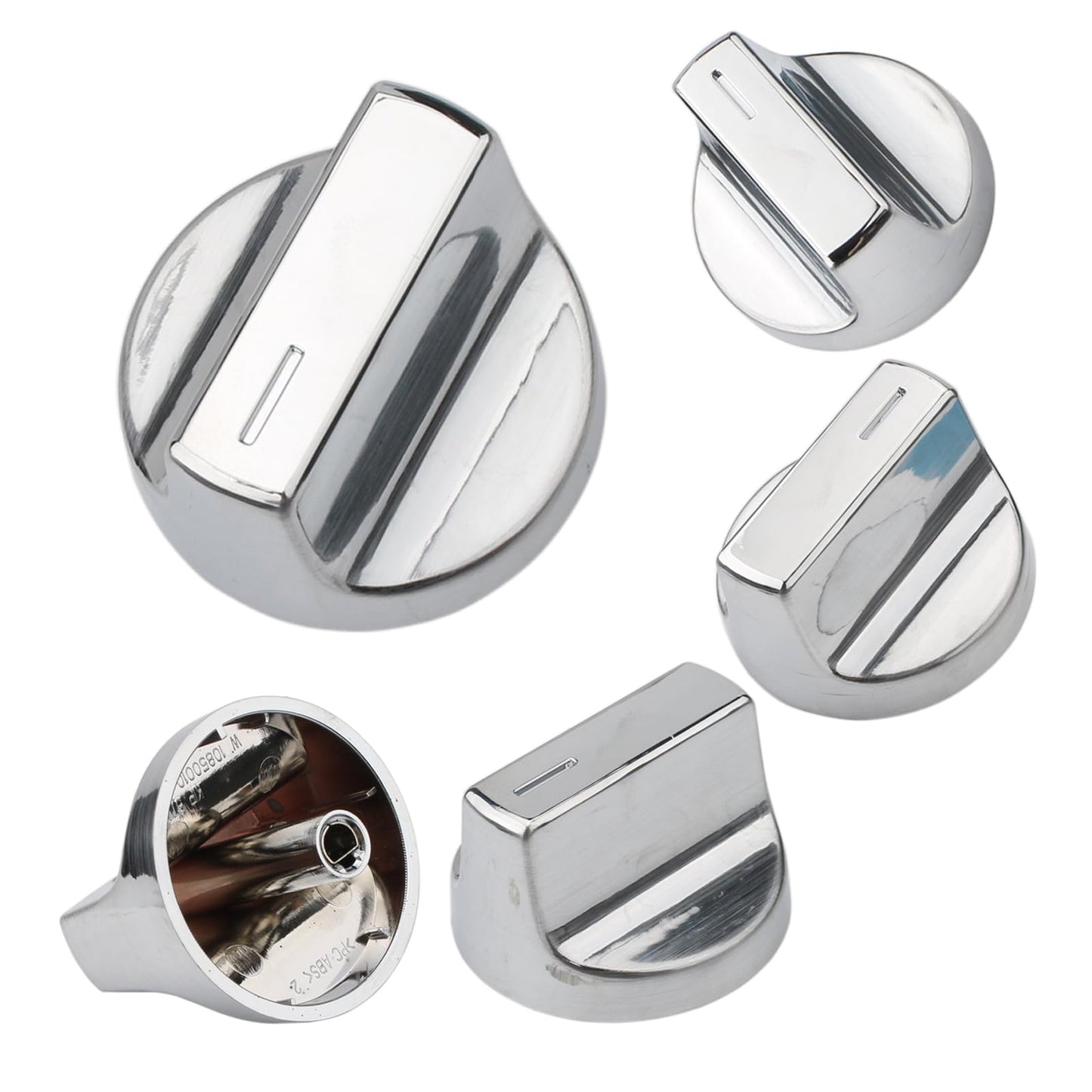 POCPUNAB W10850010 Stove Knobs Replacement for Whirlpool Gas Stove W11366438 Range Cooktop Knob W11084623 Compatible with Whirlpool Oven Burner Control Knobs Appliance Accessories, 5 Pack
