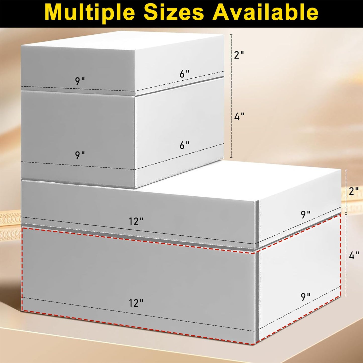 PACKKA 12x9x4 inches Shipping Boxes Set of 20, White Corrugated Cardboard Boxes Literature Mailer Boxes Gift Boxes Small Boxes for Shipping Wrapping Mailing Packaging Small Business