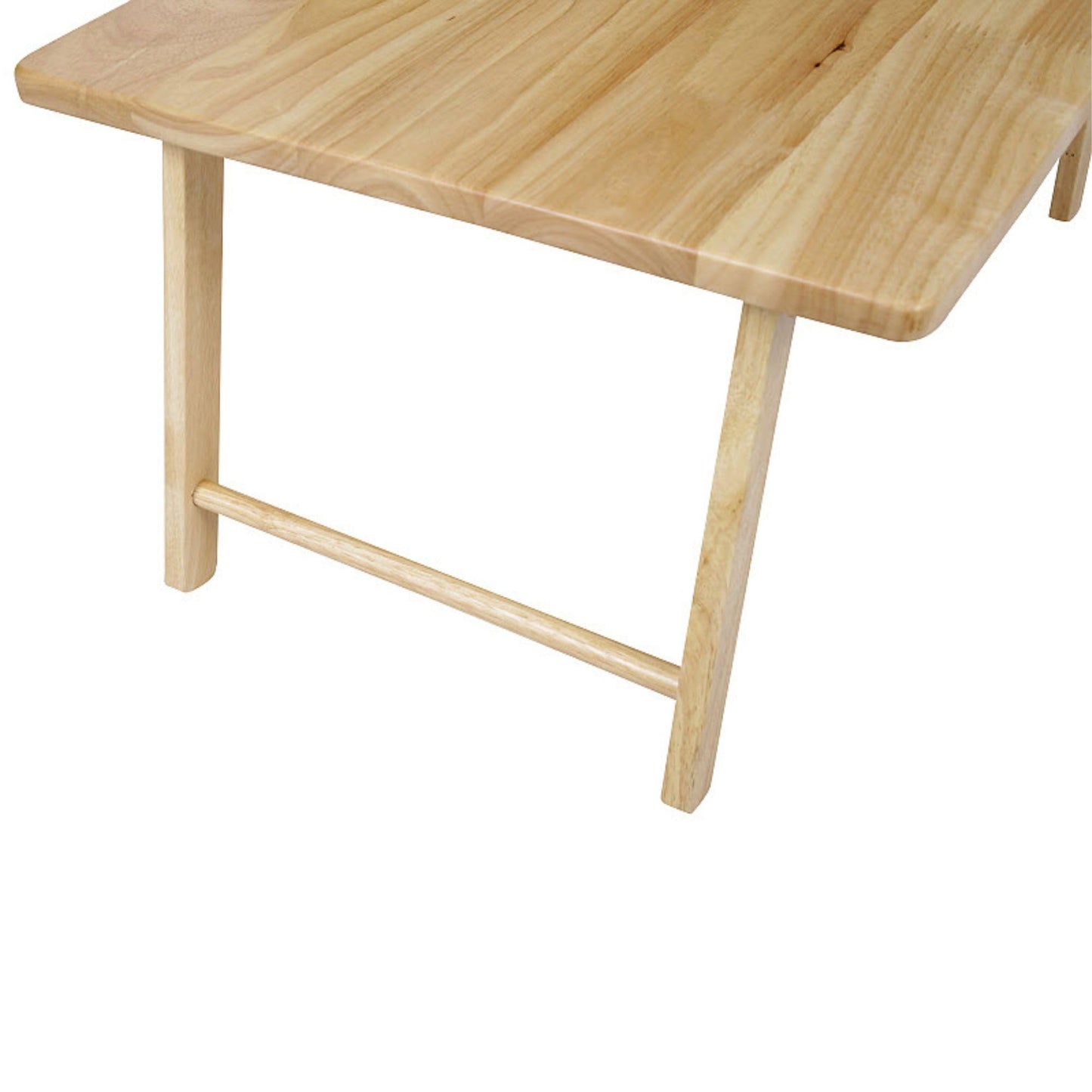 PJ Wood Folding Laptop Desk Tray, Lightweight Portable Table for Bed or Couch Computer Work, Eating at Home, Small Spaces, 24 Inch, Natural