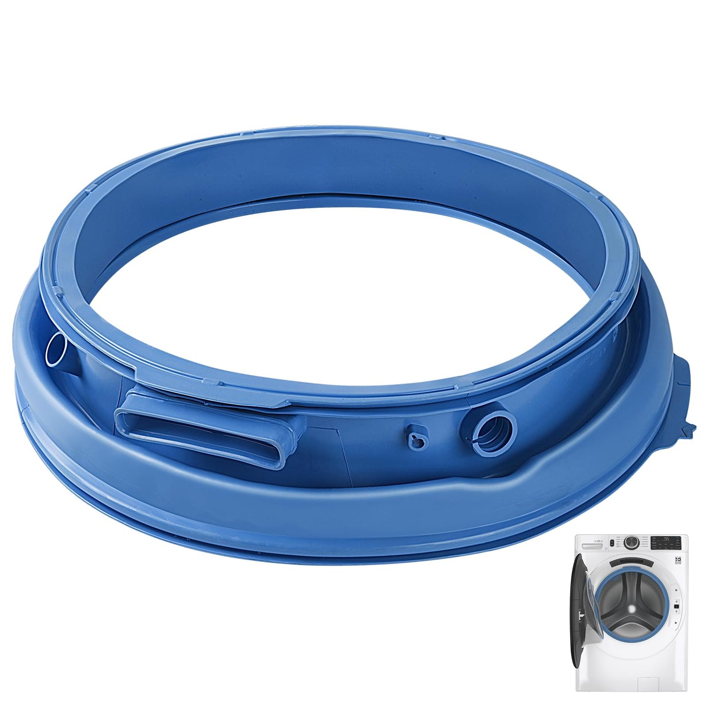 WH05X29521 Washer Door Gasket Seal for GE GFW550SSN0WW GFW550SSN2WW GFW550SSN5WW GFW550SSN1WW GFW550SPR5RS GFW550SPN0DG GFW550SPR4RS GFW550SSN4WW Etc, Replace 4978358 AP6983548 PS12743602 EAP12743602