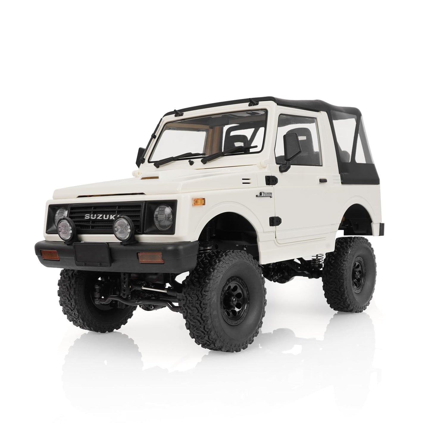 1/10 RC Crawler, WPL C74-1 Jimny JA11 RC Rock Crawler 4x4 2.4Ghz Remote Control Off Road Truck, 4WD RC Pickup Truck RTF with LED Light Hobby Grade Toy Gifts for Adults