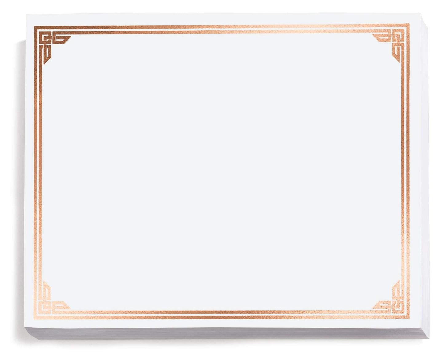 PaperDirect Majestic Specialty Certificates, 50 Sheets 28lb White Paper, 8½" x 11", Embossed Copper Foil Accents, Perfect for Awards, Students, Employees, Volunteers, Course Completion, Diplomas