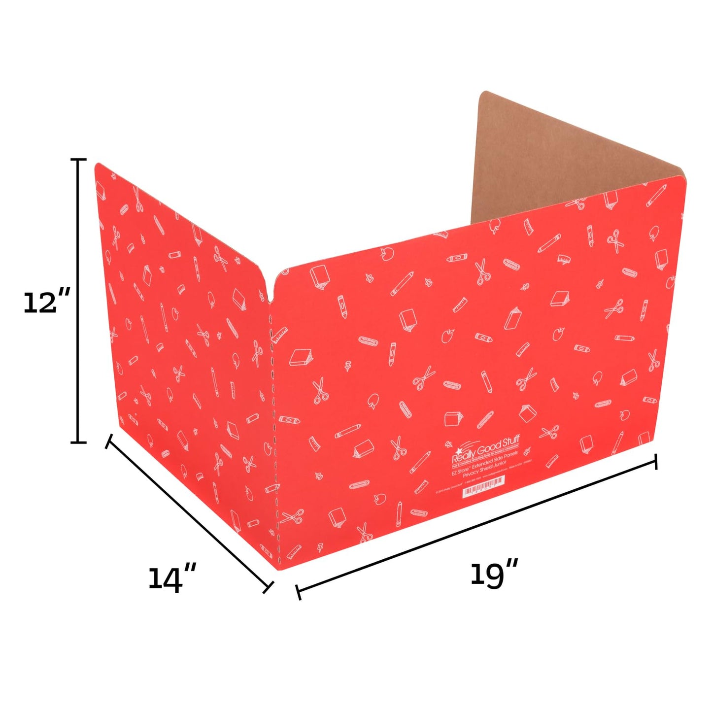 Really Good Stuff Standard Privacy Shields Set of 12, Blue, Red & Green in Matte. Enhance Focus and Create a Distraction-Free Learning Environment, Desk Dividers Perfect for The Classroom