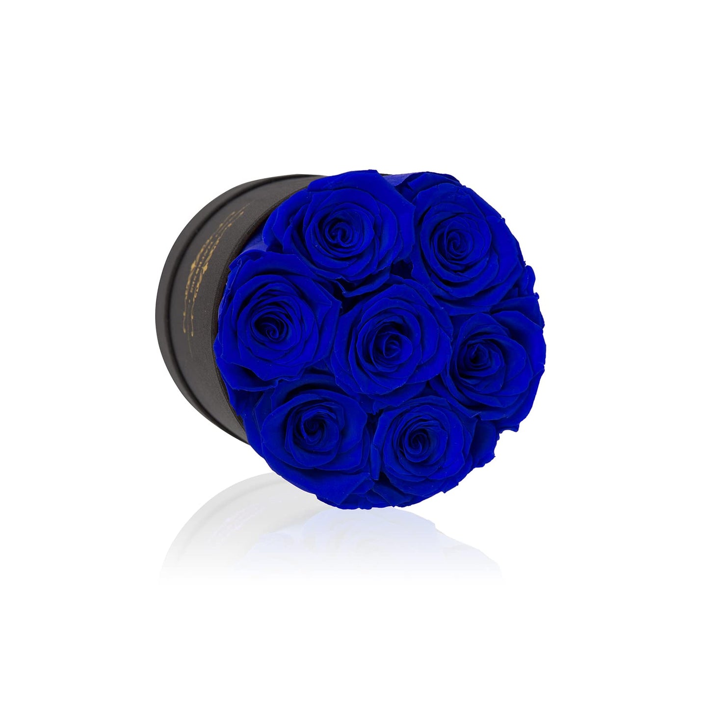 NATROSES 7 Piece Preserved Roses in a Box, Preserved Flowers for Birthday, Flower Gifts for Mothers Day (Royal Blue)