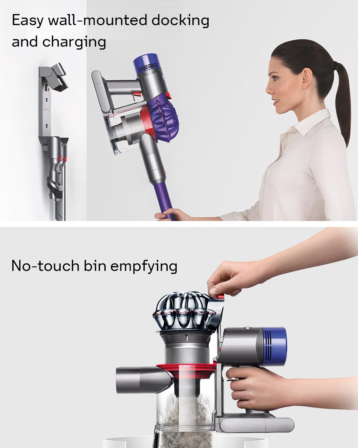 Leemone Replacement Wand Quick Release Wand for Dyson V7 V8 V10 V11 V15 Cordless Stick Vacuum Cleaner Extension for Dyson V11 V10 V8 V7 Handheld Trigger(Grey)