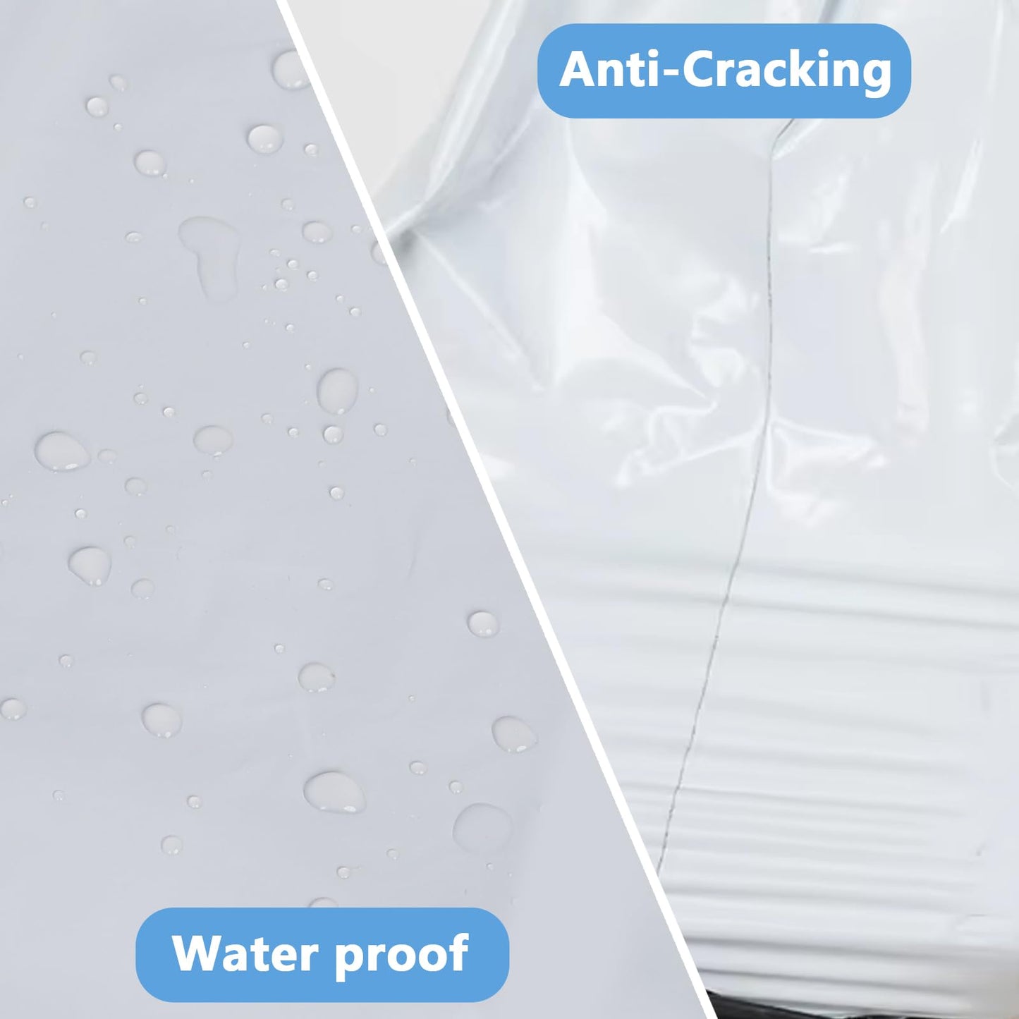 Myrvexel 200pcs 14.5x19" White Poly Mailers - Heavy Duty Self Seal Shipping Bags, Waterproof for Clothing, Small Business Mailing