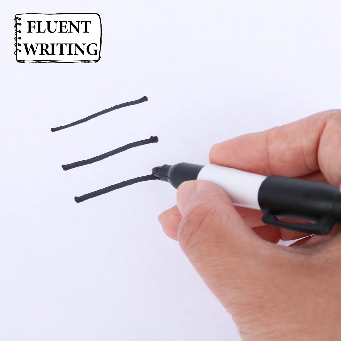 350 Pcs Mini Permanent Markers with Cap Clips Golf Ball Marker Pen Dry Erase Markers with Triangle Hook Golf Keychain Clips for Badge Black Ink Pens for Office School Outdoor Activities,Fine Point