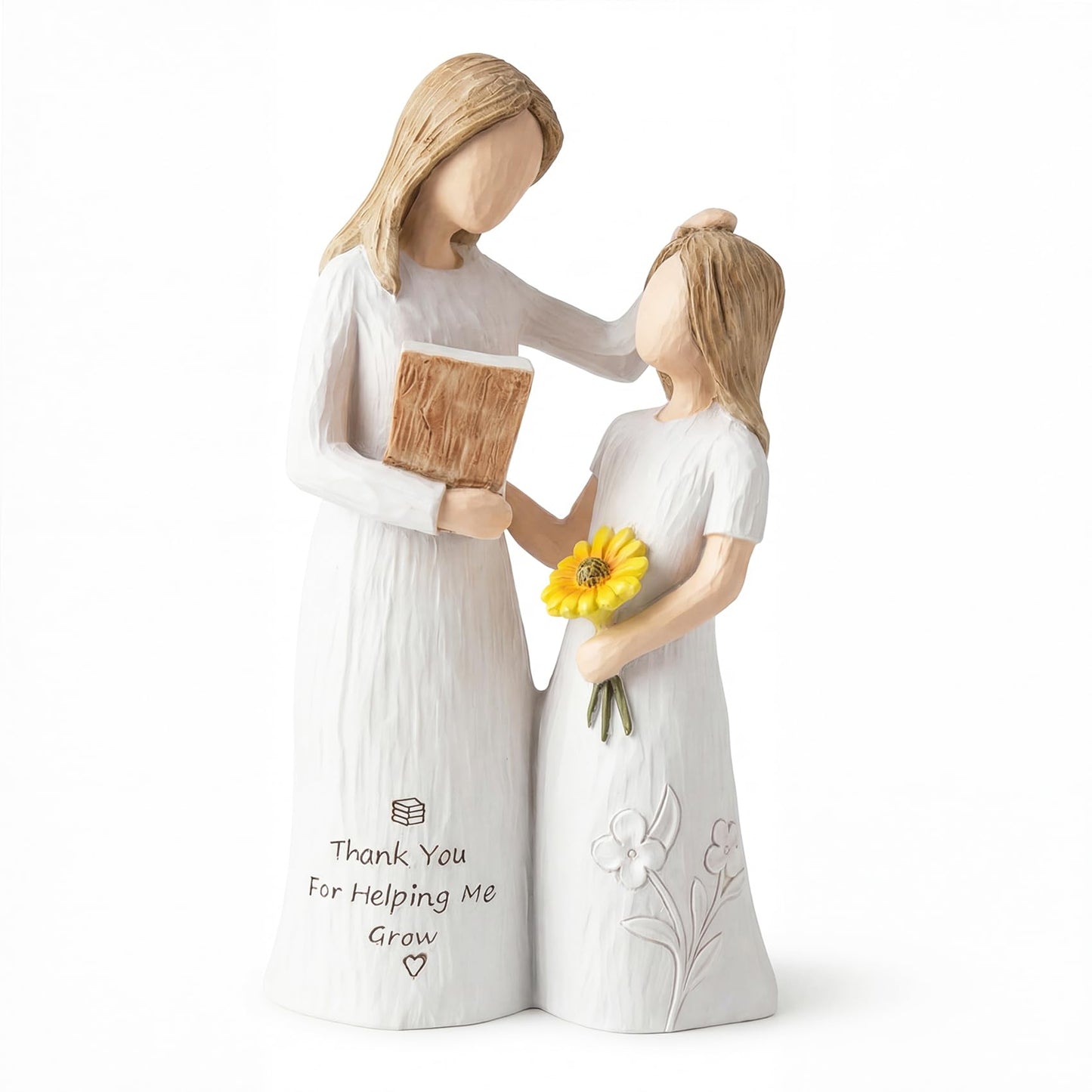 Teacher Gifts for Women, Teacher Appreciation Gifts, Gift for Teachers, Thank You Gifts for Teacher, Solid Resin Sculpture of Teacher and Student Figures, Includes a Greeting Card - 5.71''