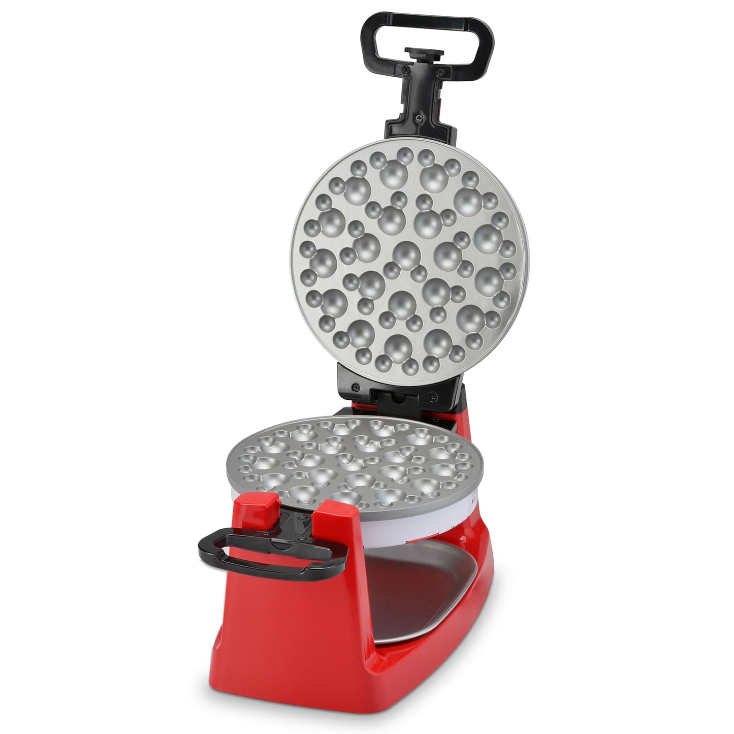Disney Mickey Mouse Rotating Bubble Waffle Maker by Select Brands - Cute Waffle Maker - With Nonstick Plates & Metal Drip Tray - Makes Single Round Bubble Waffles - Paper Waffle Holders Included