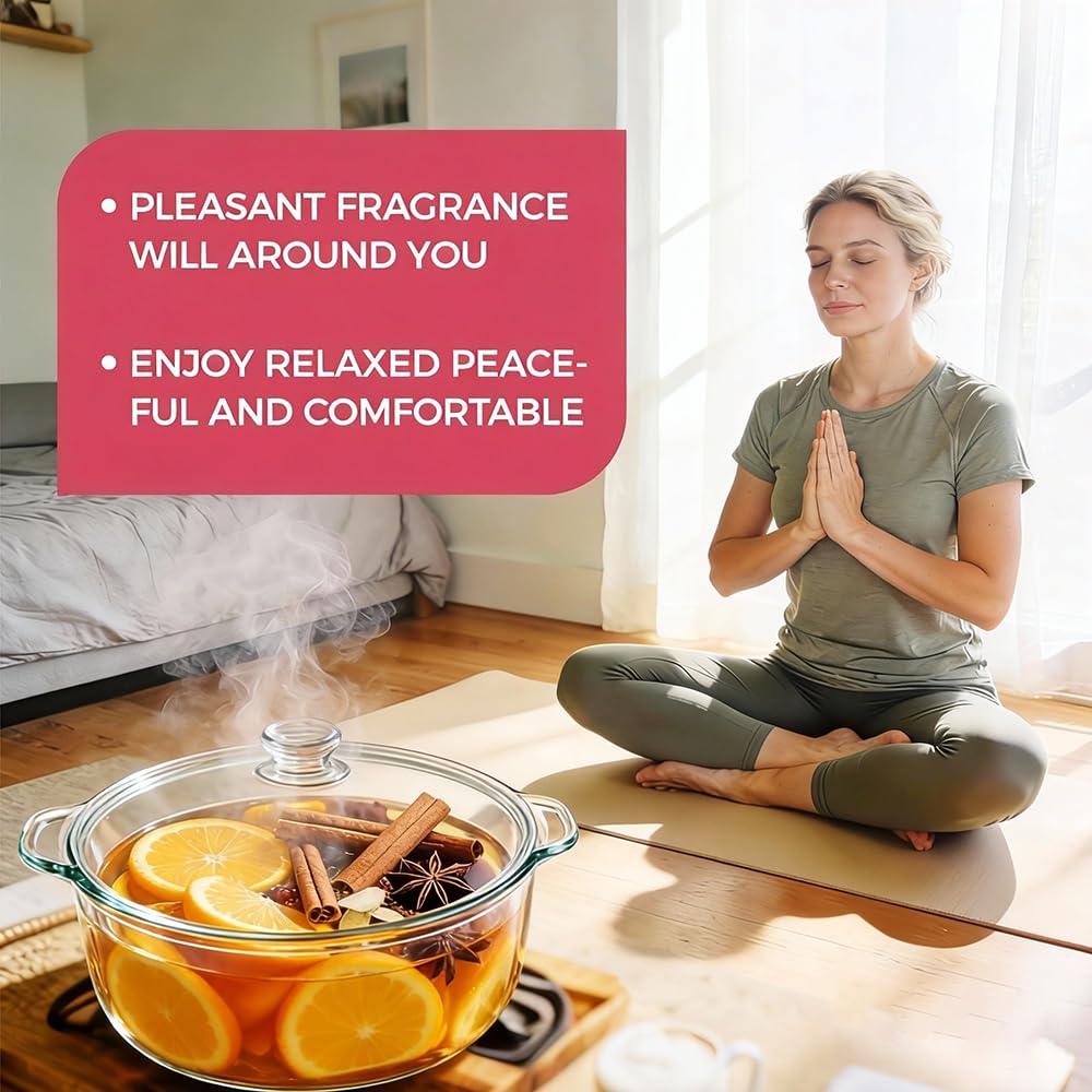 Simmer Pot Potpourri, Simmer Pot Mix, Intention Simmer Pot Blends, Stovetop Simmering Potpourri with Natural Ingredients for Hostess Gifts, Meditation & Ritual Spaces (6 pcs)