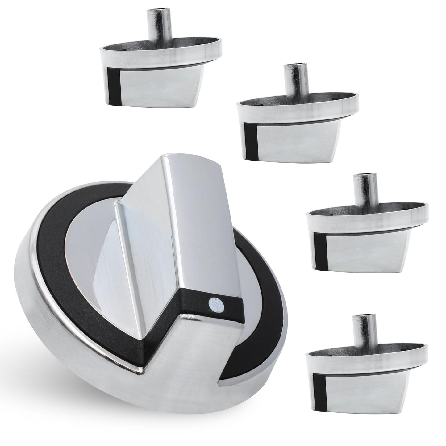 Upgraded W10316664 Control Knob 5 Pack Compatible with Whirlpool W10316664, WPW10316664, 1876613, AP6019356, PS11752662, EAP11752662, PD00023455