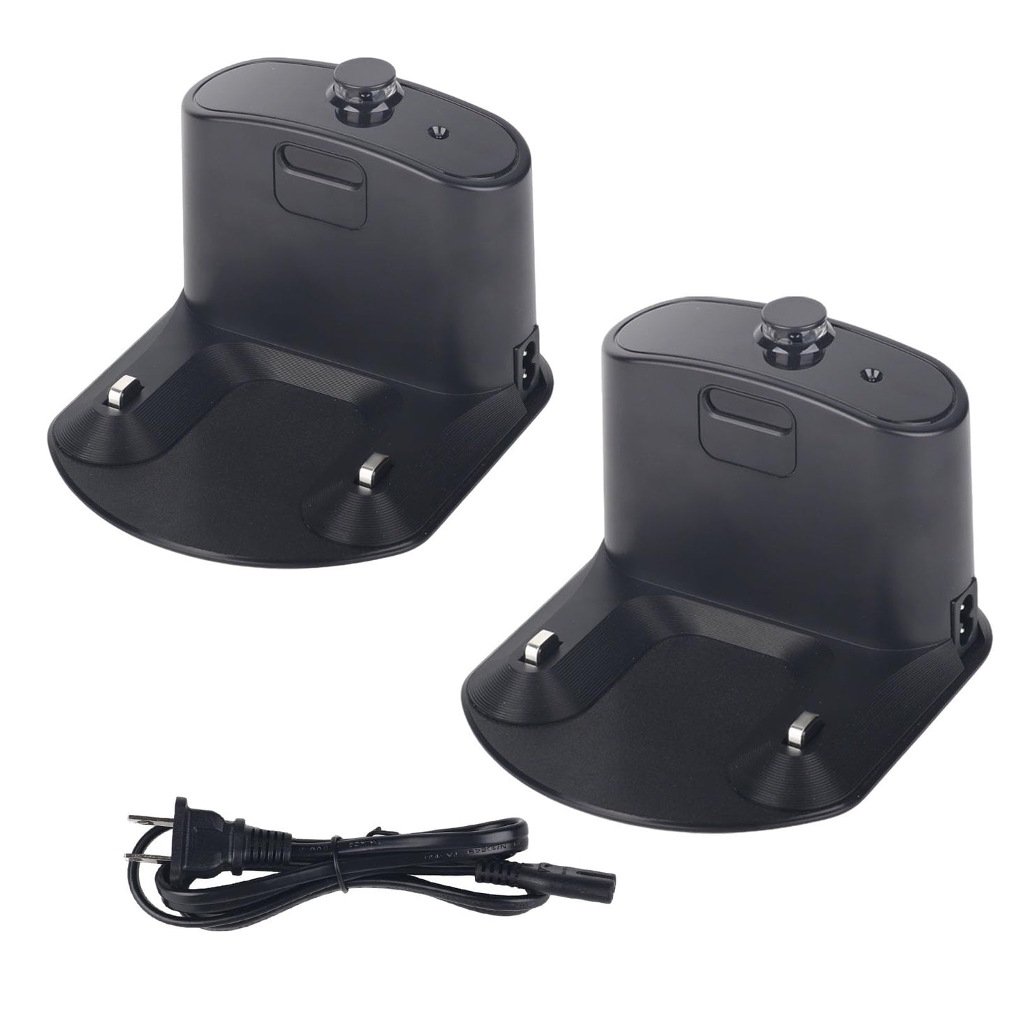 for Roomba Charger Dock,Replacement for iRobot Roomba Charging Base e5 e6 i1 i3 i4 i5 i6 i7 i8 500-900 Series Models Vacuum Cleaners-with US- Power Cord ADF-N1 17070 17064 4452369(2pcs+1cable)