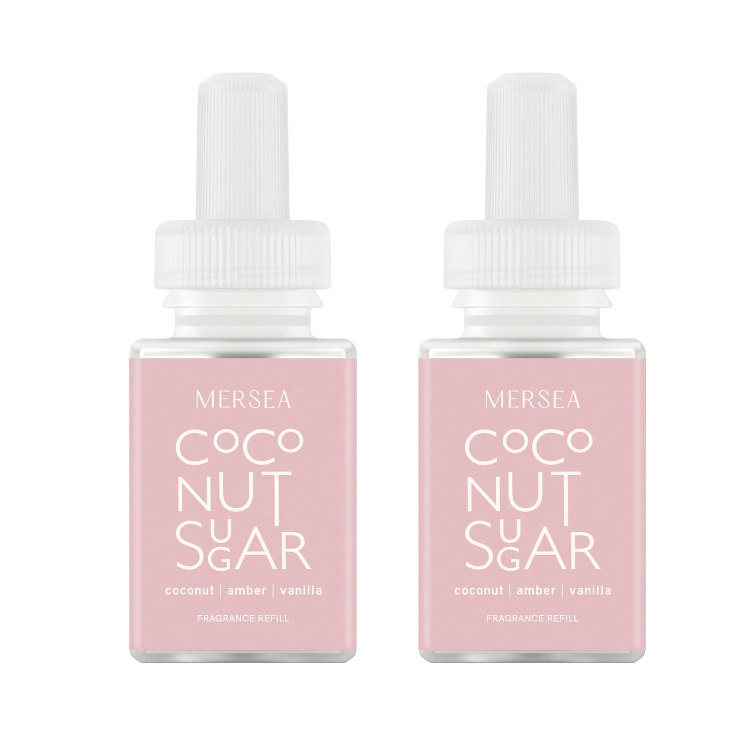 Pura & Mersea Home Scent Refill - Smart Air Diffuser - Up to 120-Hours of Luxury Fragrance per Refill - Home Essential - Clean & Safe Diffuser Fragrance - 2 Pack, Coconut Sugar
