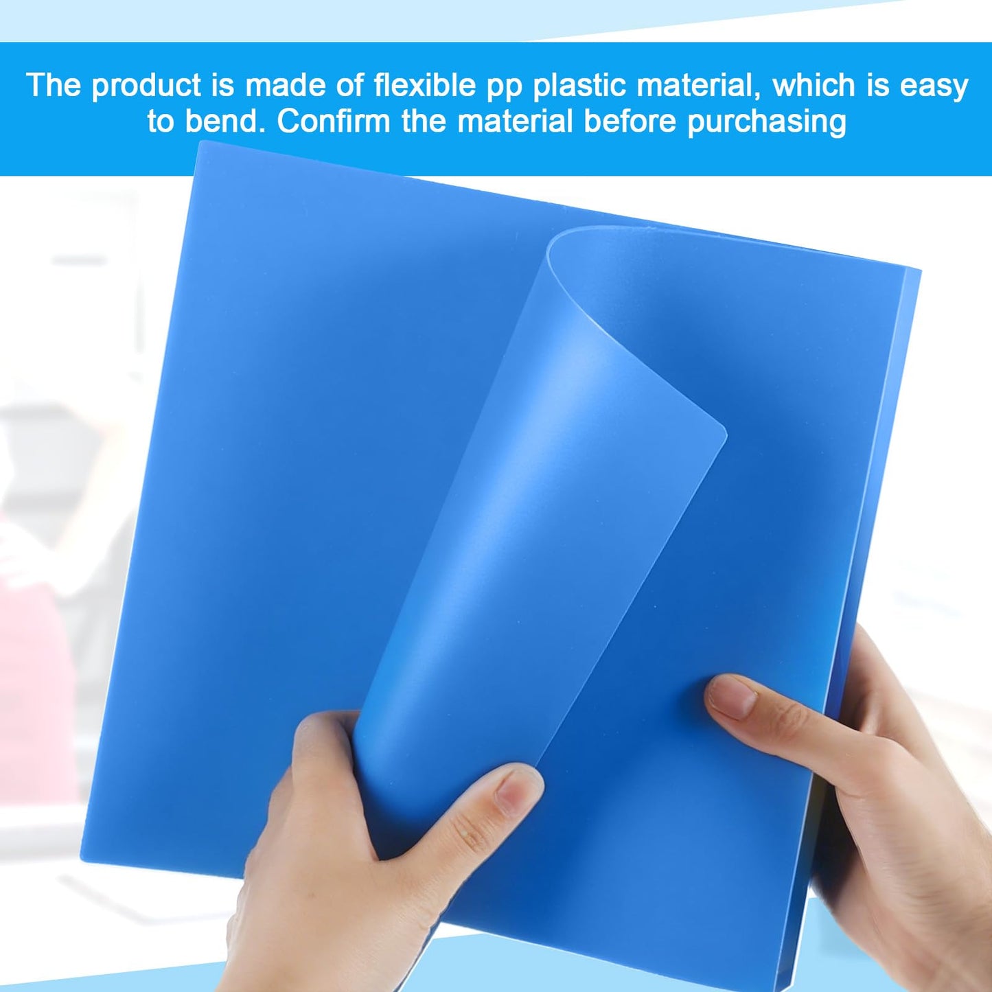 Henoyso 16 Pack 1/2 Inch 3 Ring Binder with Clear Cover Fit Letter Size 8.5" x 11" Paper Holds 140 Sheets, Bulk Binders for Organizing School, Office & Classroom Documents, 1 Pocket (Blue)