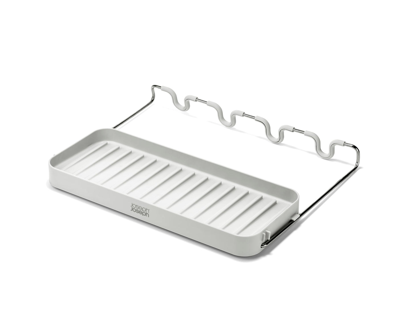 Joseph Joseph DrySmart Folding Stemmed Wine Glass Drying Rack, Space-Saving Draining Board Organizer, Made from Recycled Plastic