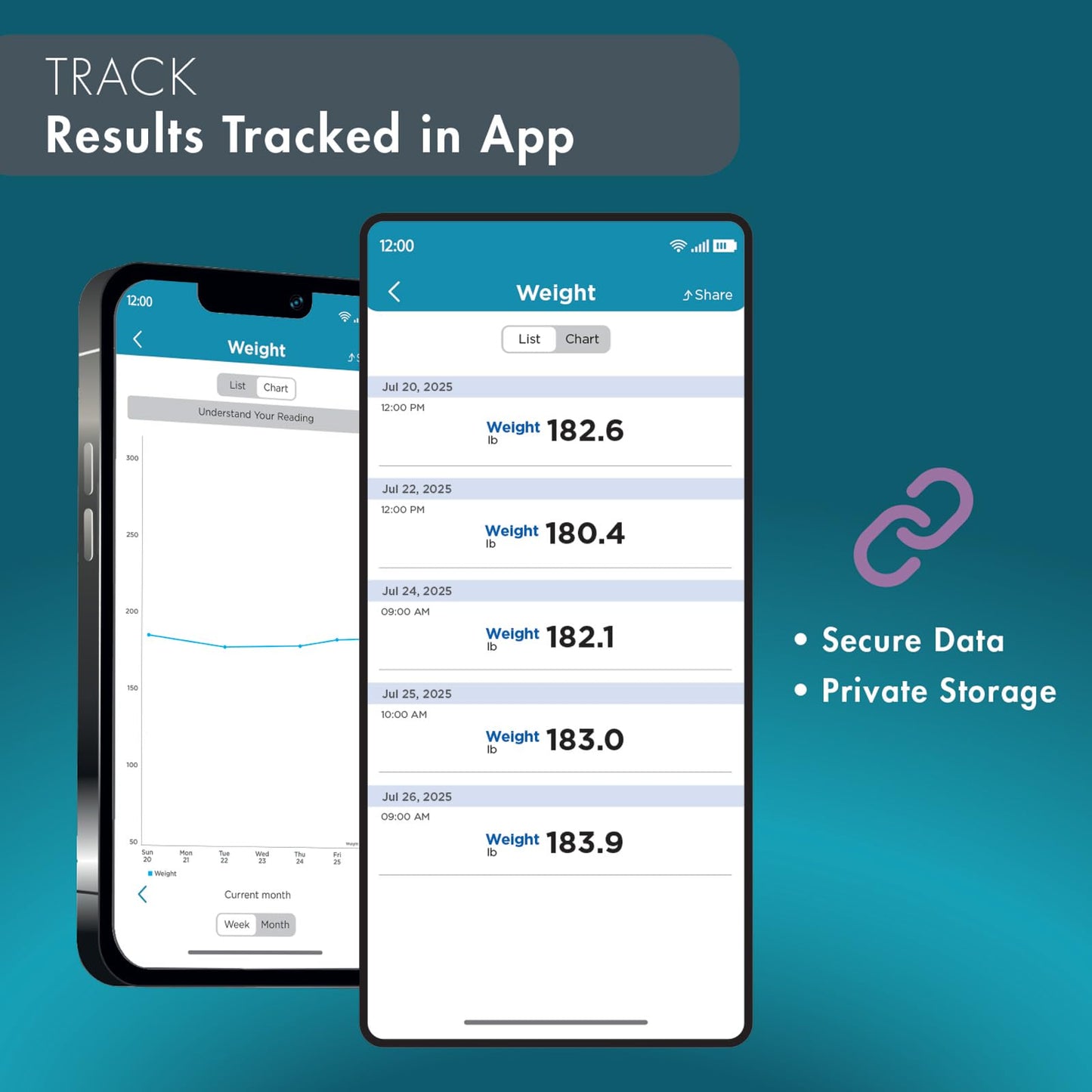 Trackstar Wide-Platform Black Digital Weight Scale | 550 lb Weight Capacity | Trackstar Monitoring App | Bluetooth iOS & Android Compatible | Measure, Track, and Share Results
