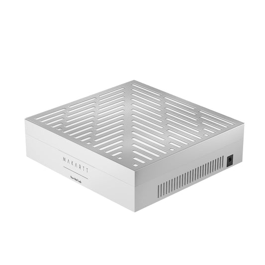 Makartt Rechargeable Nail Dust Collector Machine Ultra Thin Nail Vacuum Dust Collector for Acrylic Nails Drills Portable SYMPHONEE Nail Dust Extractor with Reusable Filter White